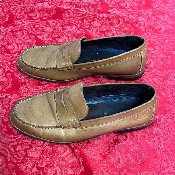 Rockport Men’s Tan Leather Penny Loafers 12W Wide Slip On Dress Casual main image 9